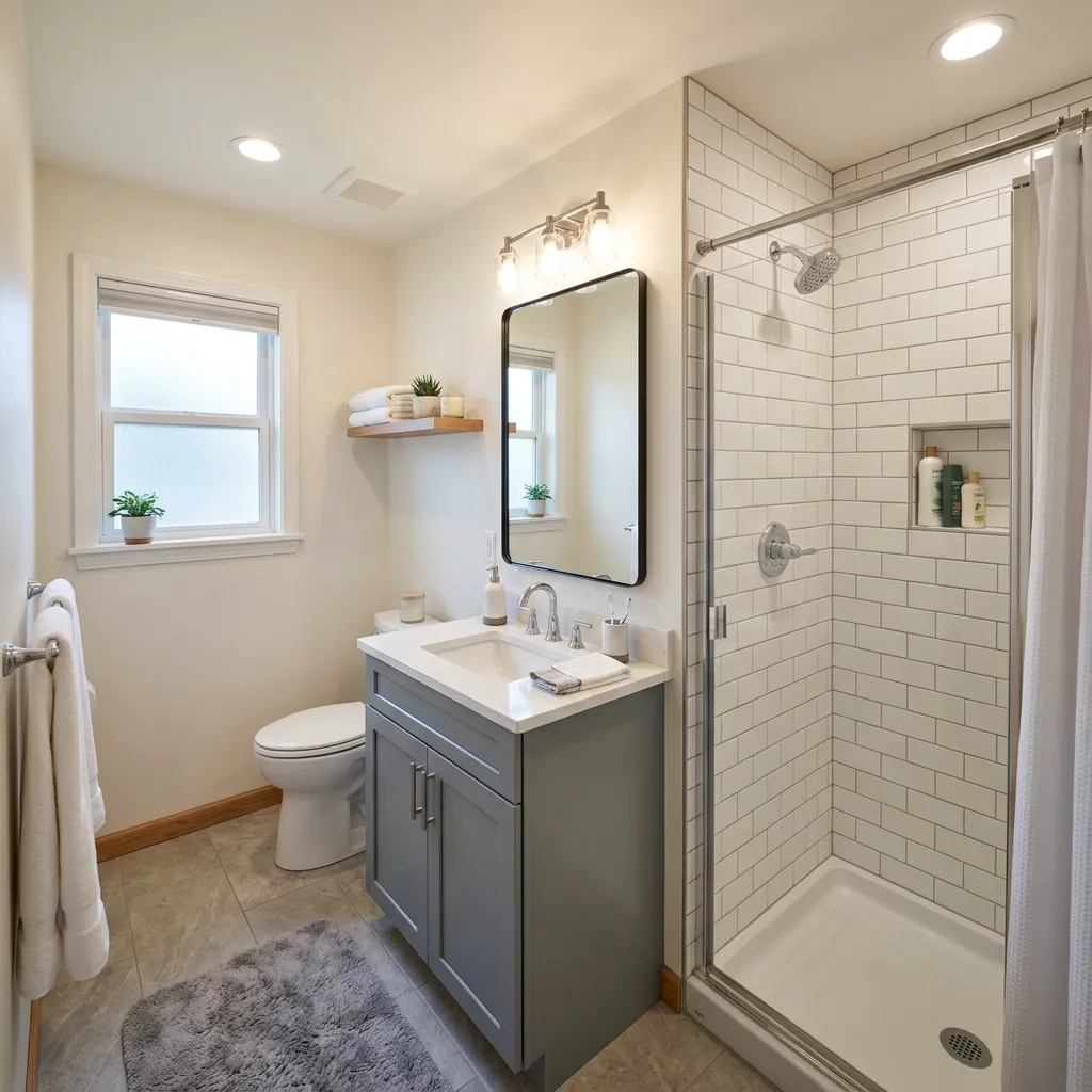 Beautiful custom bathroom remodel.