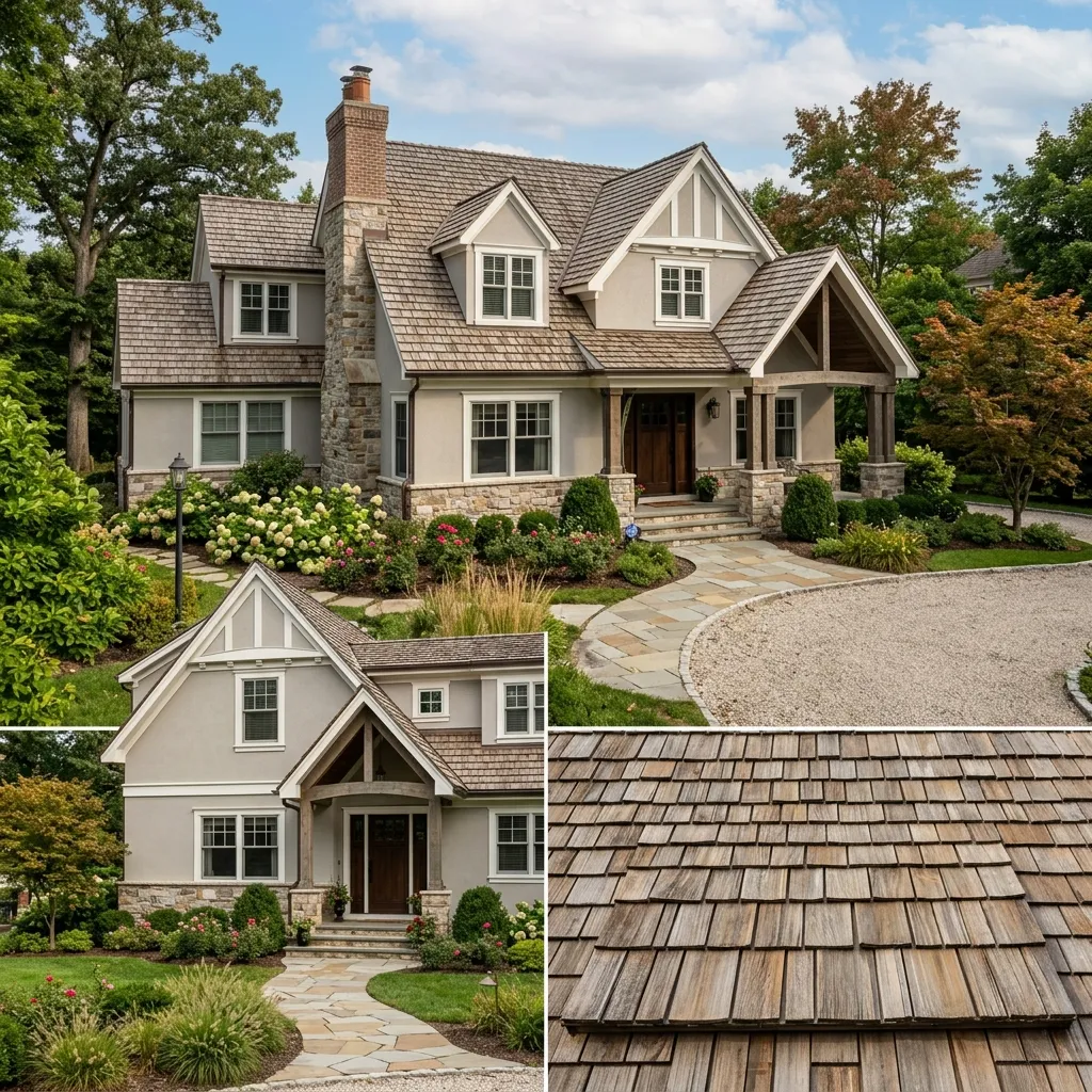 Brava composite cedar shake roofing installation.
